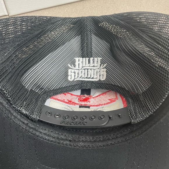 Billy Strings Hat Winter Tour Ninja Black Mesh Trucker Cap Snapback NEW - Picture 5 of 5
